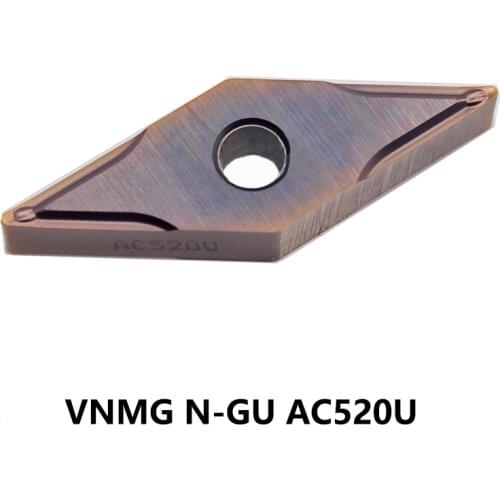 Original VNMG160408 Lathe Cutter Carbide Inserts VNMG160404N-GU VNMG160408N-GU AC520U AC530U VNMG VNMG160404 Turning Tool CNC