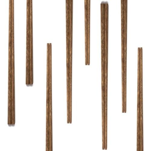 Japan style Handmade Natural Wood Chopsticks Healthy Chinese Carbonization Chop Sticks