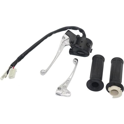 Motorcycle Handlebar Switch For Yamaha PW50 PY50 Start Handlebar Throttle Housing Switch Brake Levers Kit Fits