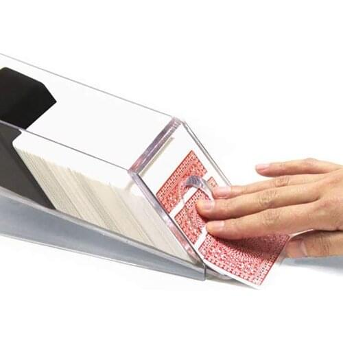 Poker Dealer Texas Hold'em Transparent Blackjack Dealing Shoe Dealer Holds 1-4 Decks Casino Table Games Accessories