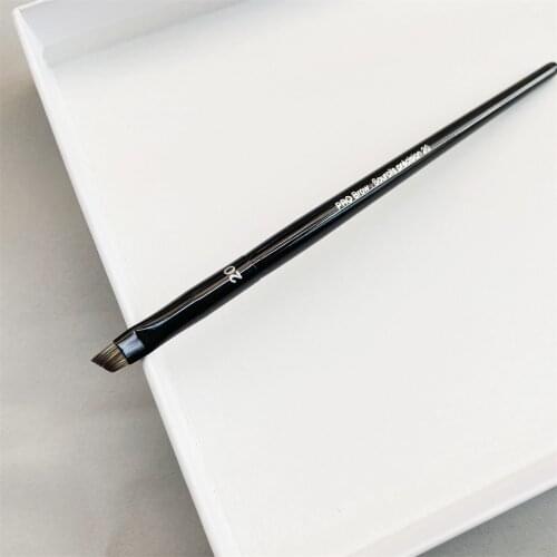 PRO Eye Brow Makeup Brush #20 - Black Angled Edge Eye Brow Definer Beauty Cosmetics Brush Tools