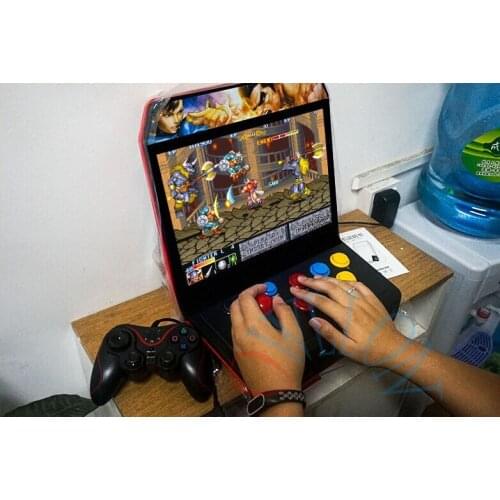Retro games A10 12 inch HD screen 4GB retro game console with Rocker arcade nostalgic fighting game support TV connection