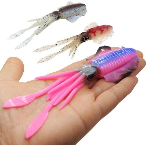 Fishing Soft Lure 20g 150mm UV Squid Fishing Lures Octopus Calamar Lure Leurre Souple For Sea Wobbler Soft Bait
