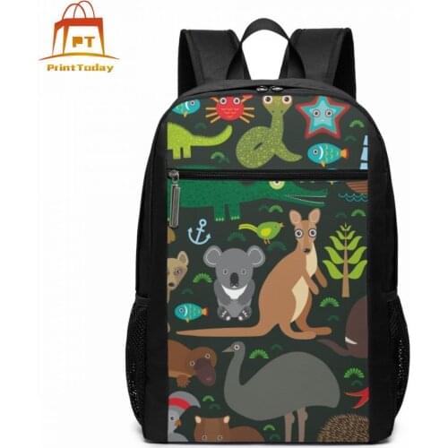 Kangaroo Backpack Kangaroo Backpacks High quality Multifunction Bag Man - Woman University Print Teen Bags