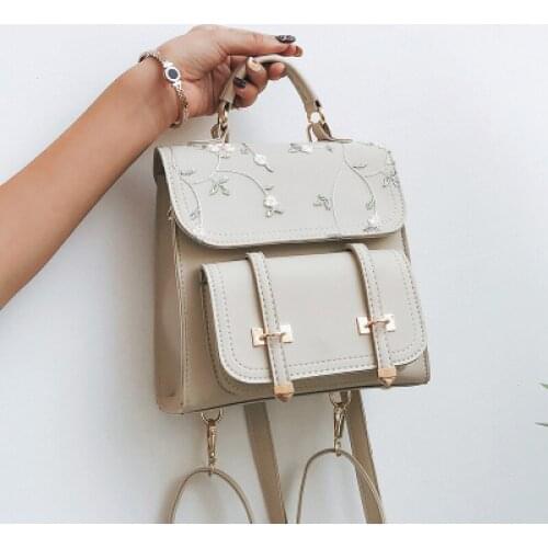 New Listing Summer Small Fresh Flower Embroidery Backpack Student Backpack Casual Mini Girl Small Backpack Travel Backpack Bags