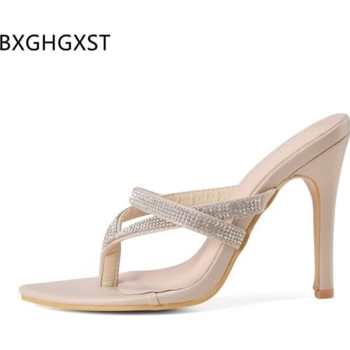 Flip Flops Woman Pumps Slippers Women Summer High Heels Slides Women Designer Ladies Slippers Designer Shoes Crystal Zapatos