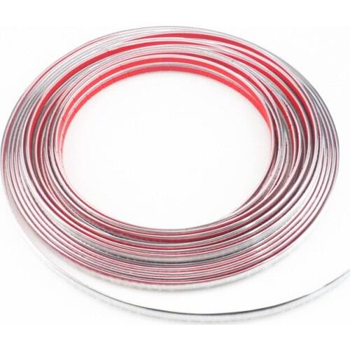 Car-styling 10mmx15m DIY Car decoration Chrome Strip sticker for Skoda Volkswagen vw POLO Tiguan Passat Golf EOS Scirocco Jetta