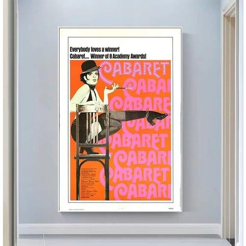 V0777 Cabaret (3) Vintage Classic Movie Wall Silk Cloth HD Poster Art Home Decoration Gift