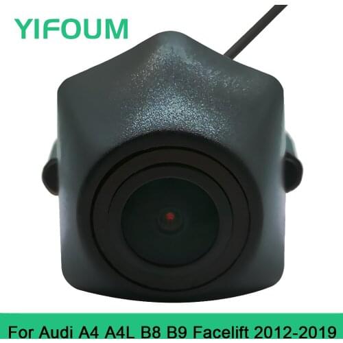 YIFOUM HD CCD Car Front View Parking Night Vision Positive Waterproof Logo Camera For Audi A4 A4L B8 8K B9 8W Facelift 2012-2019
