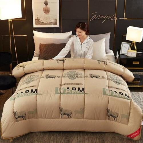 Natural Cotton Winter Quilt Comfortable Soft All Season Home Air-conditioner Duvet Quilts Bed Blanket Warm Cover Skin Friendly