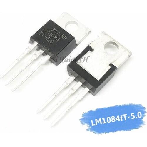 10PCS LM1084IT-5.0 TO220 LM1084-5.0 LM1084T-5.0 LM1084IT-5 5V 5A TO-220