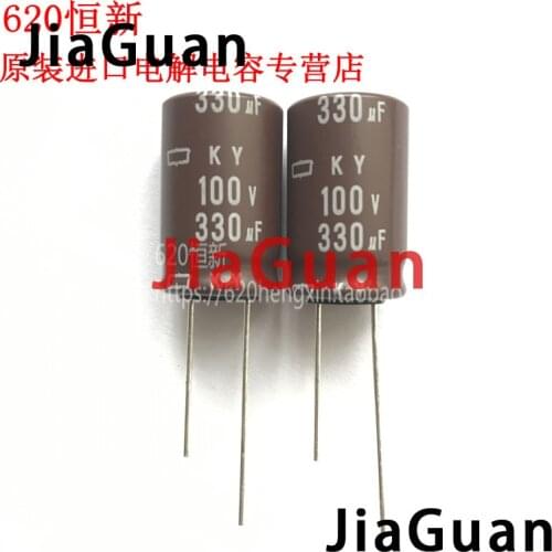 10pcs NEW CHEMI-CON NIPPON KY 100V330UF 16x25MM electrolytic Capacitor 330UF 100V NCC 100V 330UF ky 330UF/100V