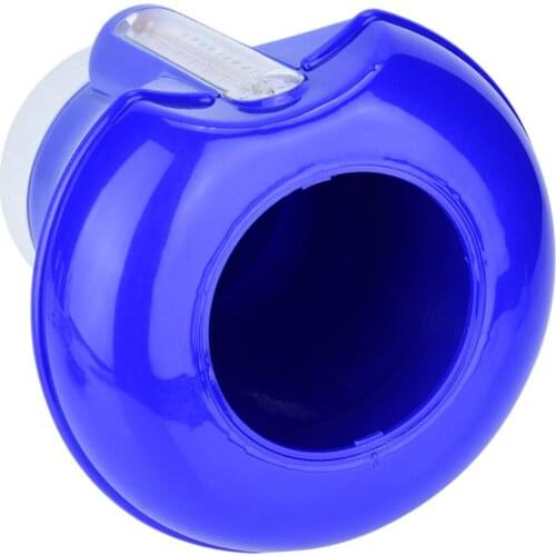 8 Inch Swimming Pool Floating Chemical Chlorine Tablet Dispenser Feeder Applicator with Thermometer Spa Hot Tub Supplies 77UD