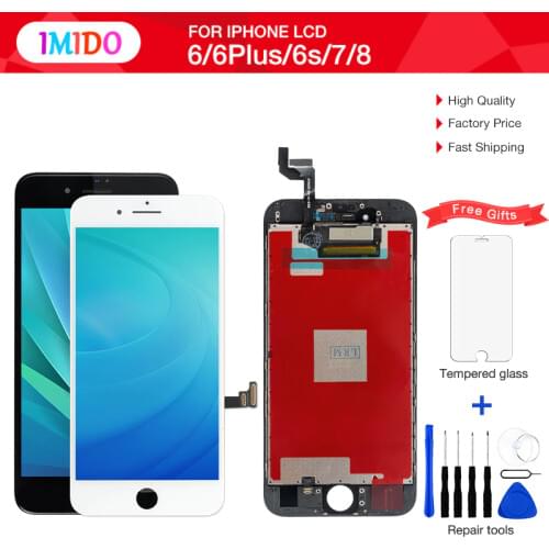 AAA LCD For iPhone 6 6 plus 6s 7 7g 8 8g LCD Display Touch Screen Digitizer No Dead Pixel Complete Assembly Digitizer Assembly
