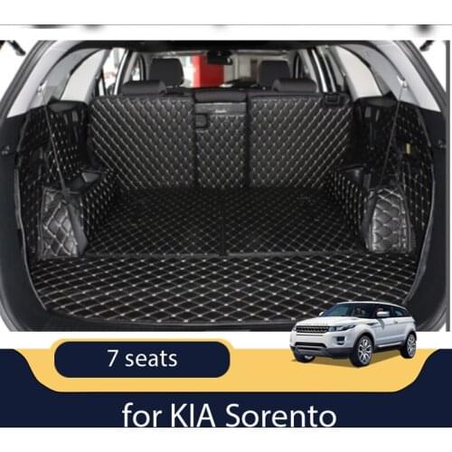 Car Travel Brand Good trunk mats for KIA Sorento 7 seats new waterproof boot carpets cargo liner mats accessories use 4 seasons