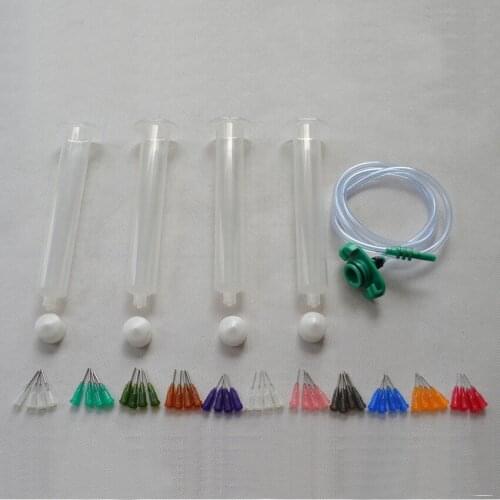 55CC Liquid Dispenser Solder Paste Adhesive Glue Syringe + Dispensing Needle Tip