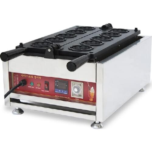 Commercial Digital Use Non-stick 110v 220v Electric Cherry Blossom Flower Waffle Maker with bakery equipment and wafel for sale