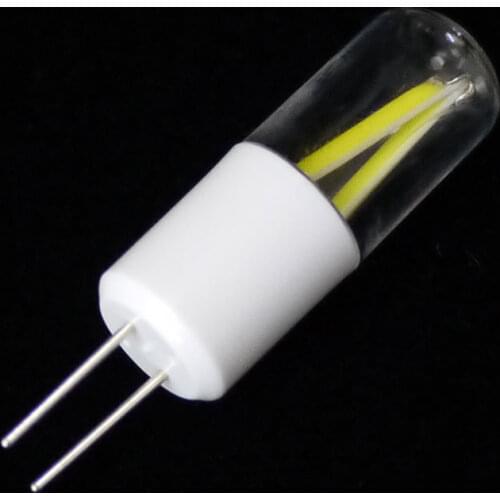 Hot sale G4 AC/DC 12V COB 2W Filament LED Spotlight Light Bulb Car Boat Lamp Warm White Pure White 200LM AC/DC12V