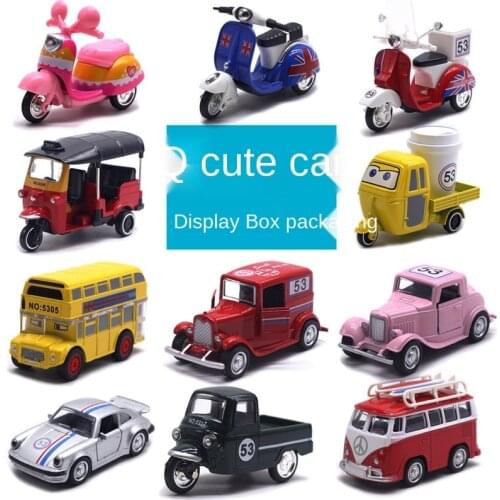 Toy Car Die-casting Pull Back Motorcycle Thailand Tricycle Taxi Model Collection Toy