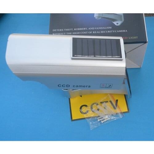 Solar Power Imitation High Simulation CCTV Camera Dummy Fake Camera Monitor