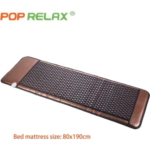 POP RELAX Korea tourmaline stone bed mattress bio germanium jade thermal heating health care far infrared therapy mat 80x190cm