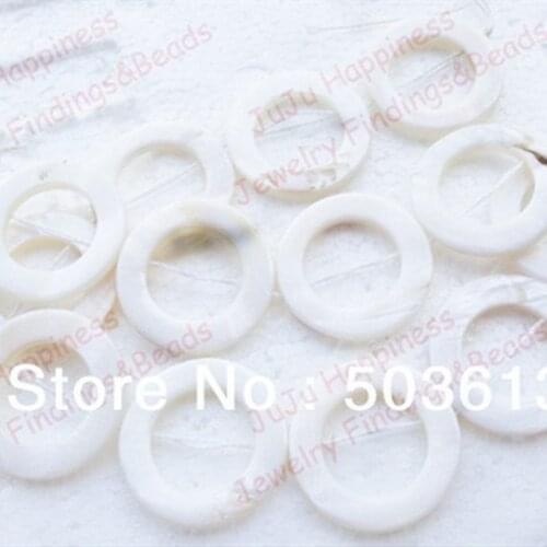 30mm White MOTHER OF PEARL SHELL ROUND Loose diy Beads For Jewelery Making Straight Hole 13 pieces sb1098
