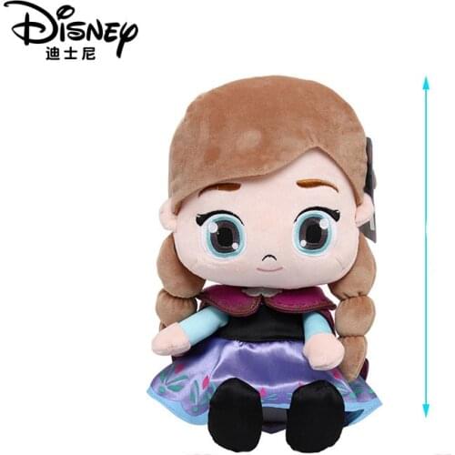 Disney Frozen Princess Elsa Doll Cartoon Snowman Plush Stuffed Animals Cartoon Kids Toys Cute Child Ice Toy