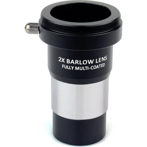 Datyson 1.25" 2x Barlow Lens Fully Multi-Coated Metal with M42x0.75 Thread Camera Connect Interface for Telescope Eyepieces