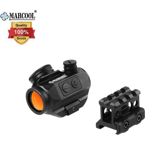 MARCOOL Optics 1x20 Red Dot Sight Reflex Tactical Scope with Weaver Picatinny Rail Long Runtime for Rifle Optical Sight