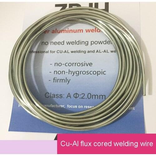 2.0mm*3m Cu-Al Flux Cored Copper Aluminum High Flow Welding Wires For Reactor, Motor,etc