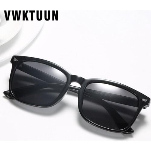VWKTUUN Trendy Polarized Sunglasses Men Square Sun Glasses For Women Mirror Goggles Trendy Design Driver Sunglass Sport Points