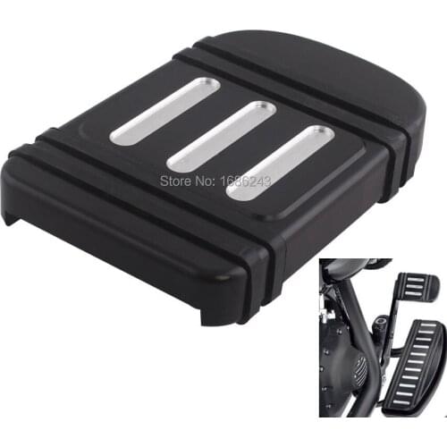 Motorcycle Edge Cut Large Brake Pedal Pad Cover Fits For Harley Street Softail Custom CVO Electra Road Touring 1989-2018