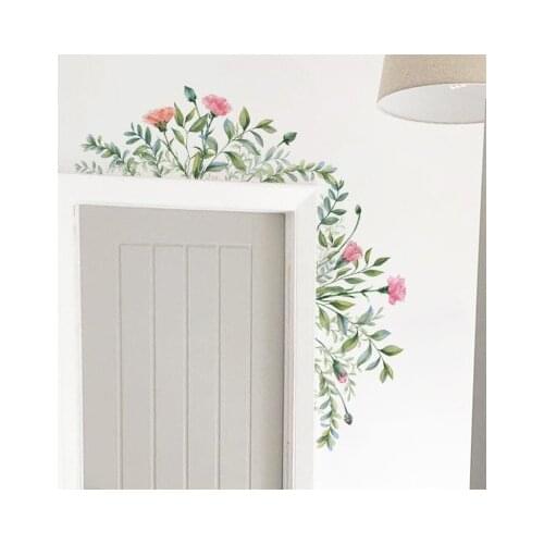 New Wall Sticker Green Leaves Bathroom Accessories Furniture Renovation Room Decor Wall Papers Home Decor Kitchen Stickers