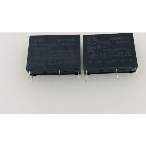 Original PCJ-112D3M 12VDC 4pin 5A 250VAC HF46F-12-HS1 relays