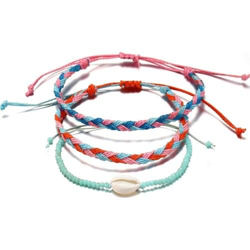 2019 Woven Bohemian Shell Bracelet Young Fashion Gift For Women Men Beach Bracelets Couple Jewellery Beautiful