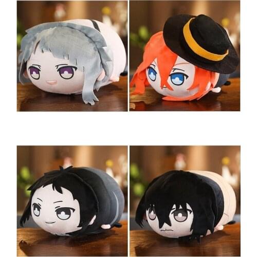 Anime Bungo Stray Dogs Plush Toy Throw Pillow Nakajima Atsushi dazai osamu Funny Soft Stuffed Dolls Nice Gifts