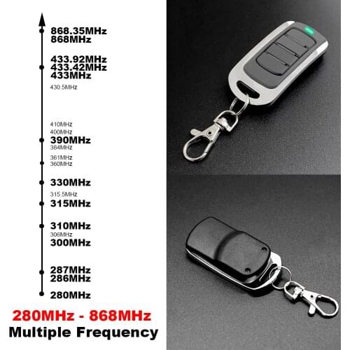 SMG V15.0 280-868MHZ Multi Frequency Garage Door Remote Control Copy Duplicator for 433mhz 868mhz Garage Command Gate Opener