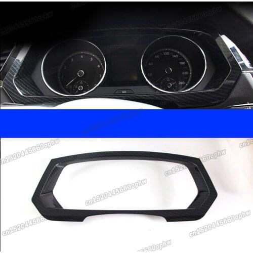 Lsrtw2017 Car Dashboard Screen Frame Cover Chrome for Volkswagen Vw Tiguan 2017 2018 2019 2020 2021 Accessories Auto Styling