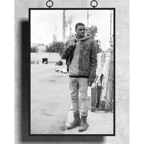 H118 Vince Staples Hip Rapper 02 Wall Sticker Silk Poster Art Home Decoration