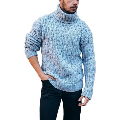 Sweater Ribbed Thermal Soft Ribbed Mens Sweater for Winter