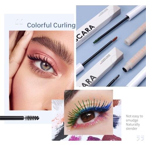 New 8 Colors Small Head Quick-drying 4d Waterproof Mascara Thick Curls Long No Blooming Waterproof Mascara Volume Eye Cosmetics