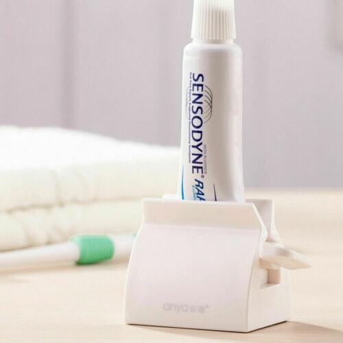 3 Color Multifunctional Rolling Tube Toothpaste Squeezer Plastic Toothpaste Squeezing Easy Dispenser Seat Holder Stand
