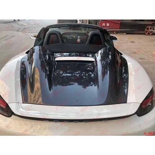 Z-ART for 718 carbon fiber rear hood for Boxster carbon fiber rear trunk lid for 718 carbon fiber rear lid