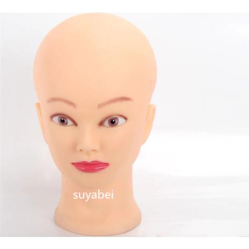 Soft PVC woman display head head mannequin for hats female display mannequin display mannequin head