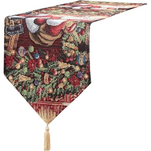 13x70\" Table Runner Tapestry Polyester Cotton Blend Christmas Home Decorative