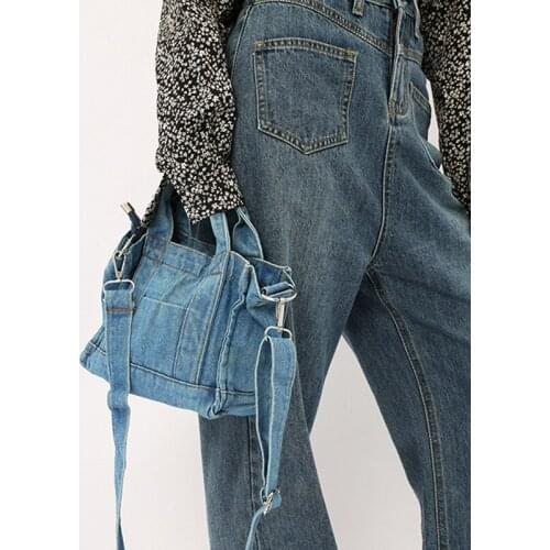 2021Denim Crossbody Bag Womens Shoulder Bags Vintage Denim Handbags Ladies Summer Messenger Bags for Female Bolsos de mujer