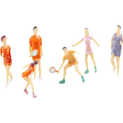 30pcs/lot Architecture Palstic Miniature N Z Scale Model Sports Figures Model People For Ho Train Layout