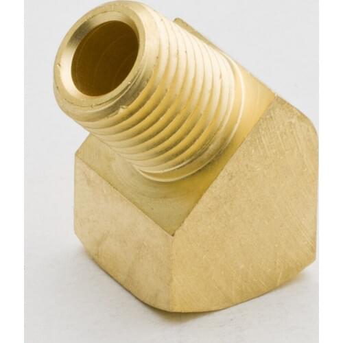 50PCS 1/8" NPT 45 Degree Barstock Street Elbow Brass Pipe Pumbling Fitting Female to Male Thread Water Gas Quick Connector