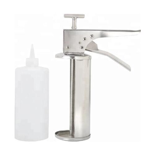Free shipping Stainless Steel Churros Filling Machine; Filler Machine Hamburger Gun Salad KFC Ketchup Sauce Dispenser Burger Gun
