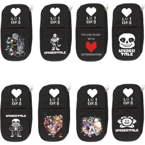 Undertale Cartoon Pattern Pencil Case Children Stationery Back To School Supplies Boys Girls Storage Bag Cosmetic Cases